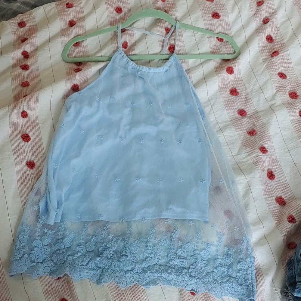 Embroidered tank top